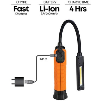 [充電式]LED作業灯(無段階調光) - エスコ