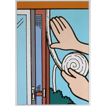 すき間テープ(毛付) エスコ