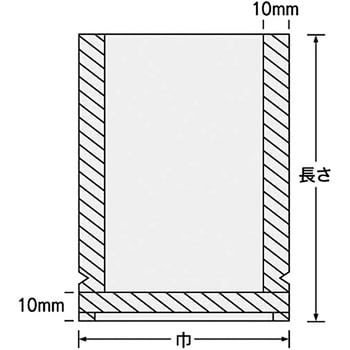 0702269 ナイロンポリ TLタイプ規格袋 1箱(3600枚) 福助工業 【通販