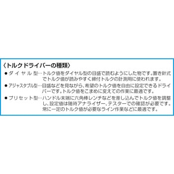 アジャスタブル型トルクドライバー エスコ