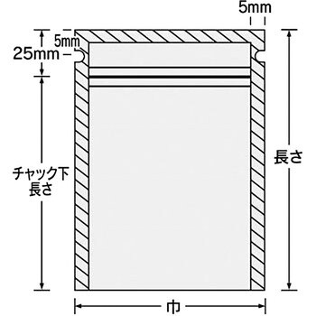 超美品 福助工業 静防OP PZタイプ規格袋 TLタイプ規格袋 No.3 20-30