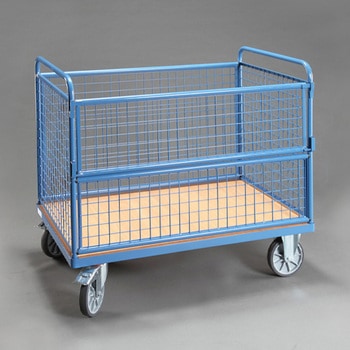 [メッシュかご付]運搬車 エスコ