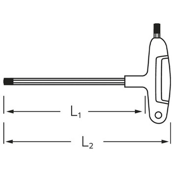T型六角棒レンチ エスコ