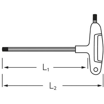 T型六角棒レンチ エスコ