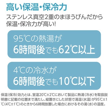 [ステンレス製]マグボトル(ワンタッチ式) エスコ