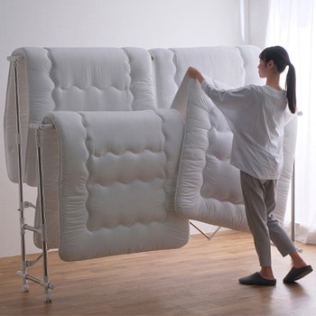 [ステンレス製]多機能物干しスタンド(キャスター付) エスコ