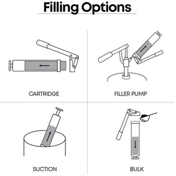 グリースガン(フレキシブルホース付) エスコ
