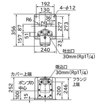 B-P100X6 非自動ビルジポンプ 1台 日立 【通販サイトMonotaRO】