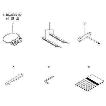 219431 BC264STD 付属品部品 6カクボウスパナ 1個 BIGM(丸山製作所) 【通販モノタロウ】