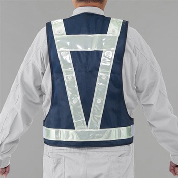 LED安全ベスト(蓄光) エスコ