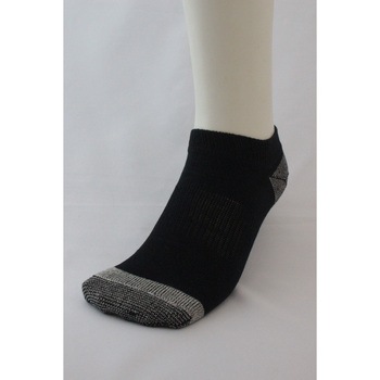 「超純綿」日本製ショート靴下先丸3足組黒LL寸 ハヤシ[靴下]