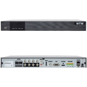 400万画素 EX-SDI 防犯カメラ カメラ2台+専用録画機セット HDD8TB WTW-DEAP708E/WTW-EHR199Y 塚本無線