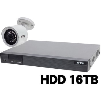 400万画素 EX-SDI 防犯カメラ カメラ1台+専用録画機セット HDD16TB WTW-DEAP708E/WTW-EHR199Y 塚本無線