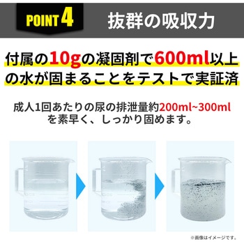 非常用簡易トイレ 炭入り凝固剤使用(100回分) RABLISS