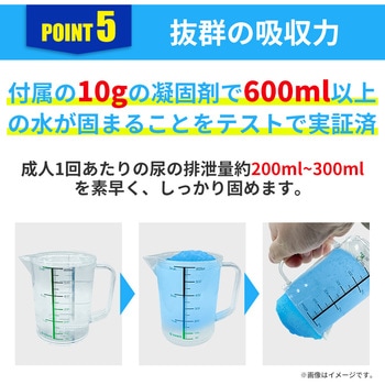 非常用簡易トイレ専用凝固剤(100回分) RABLISS