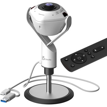 USB スピーカーフォン搭載 360°パノラマ Webカメラ j5 create