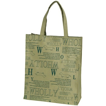 ドッグプリント紙袋型手提げバッグ WHOLLY