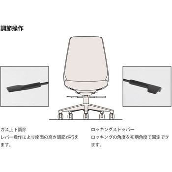 ノナチェア 可動肘・ハンガー付<配送時組立サービス付> イトーキ