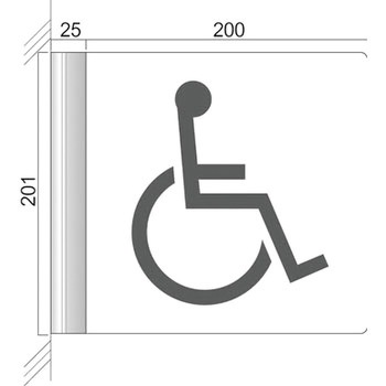 GF200 アクリル製室名札 GFプレート正面型 フジタ[室名札・標識] 70337322