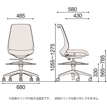 ノナチェア ハイポジションタイプ<配送時組立サービス付> イトーキ