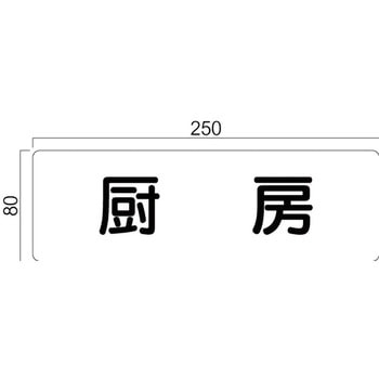 アクリル室名札 GFプレート正面型 フジタ(室名札・標識)