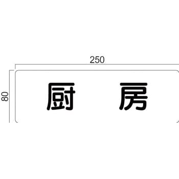 アクリル室名札 GFプレート正面型 フジタ(室名札・標識)