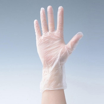 セーフプラスチックグローブ パウダーフリー 粉なし 塩ビ手袋 使い捨てグローブ YAMAZEN(山善)