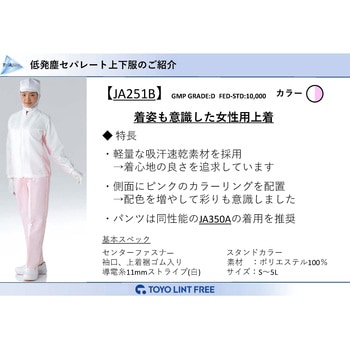 TriApex クリーンウェア 上着 - 東洋リントフリー