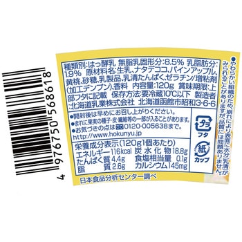 [冷蔵]どっさりフルーツヨーグルト 北海道乳業
