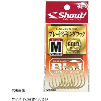 ブレードジギングフック ゴールド Shout! シャウト!