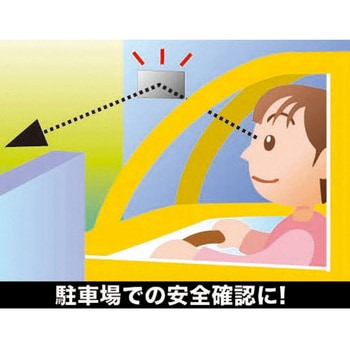 防犯ミラー(粘着付) エスコ