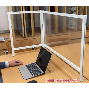 飛沫ブロックスクリーン L型900+440mmタイプ 透明スクリーン仕様