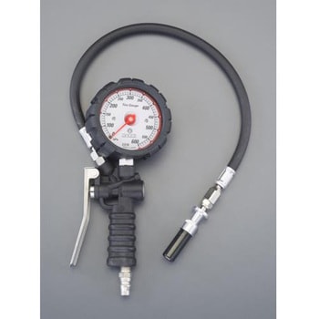 60-600kPa タイヤゲージ&チャック エスコ