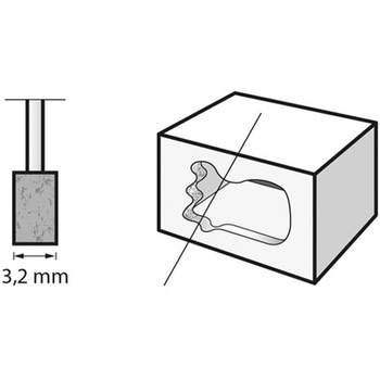 軸付砥石 エスコ