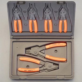 軸・穴兼用スナップリングプライヤーセット エスコ