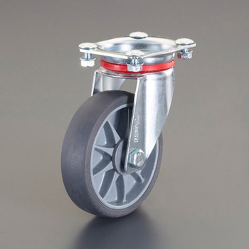 [ESD]キャスター(自在/TPEタイヤ/ブレーキ付) エスコ