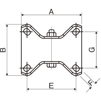 [ESD]キャスター(固定金具/TPEタイヤ/ブレーキ付) エスコ