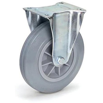 金具付キャスター(固定/ゴムタイヤ) エスコ