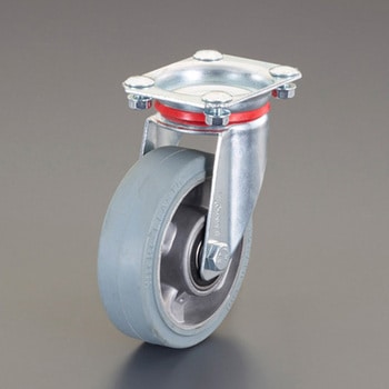 金具付キャスター(弾性タイヤ) エスコ