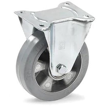 金具付キャスター(固定金具/弾性タイヤ) エスコ