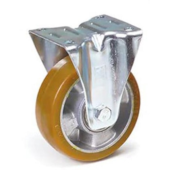 金具付キャスター(ポリウレタンタイヤ) エスコ