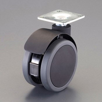 金具付キャスター(振動吸収) - エスコ