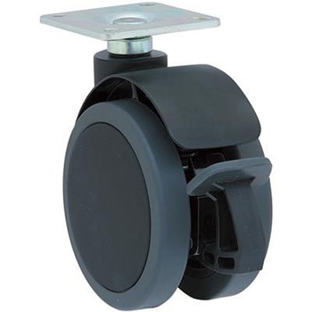 金具付キャスター(振動吸収) - エスコ