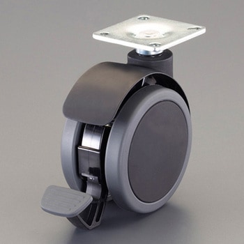 金具付キャスター(振動吸収) - エスコ