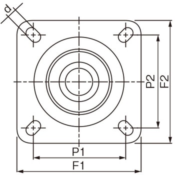 金具付キャスター エスコ