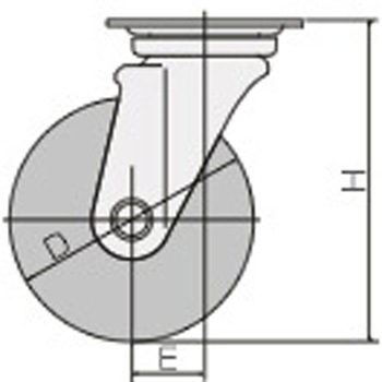 金具付キャスター エスコ