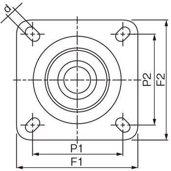 金具付キャスター エスコ