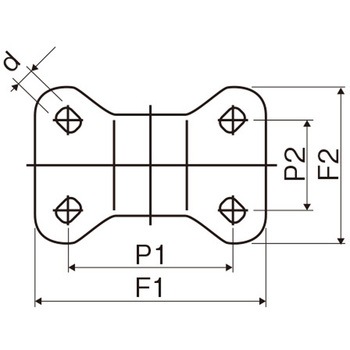 金具付キャスター - エスコ