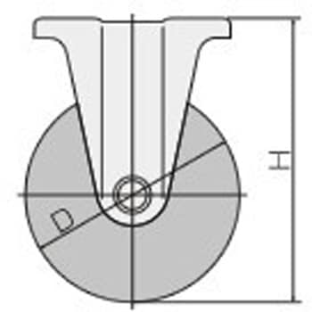 金具付キャスター - エスコ