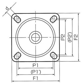 金具付キャスター エスコ